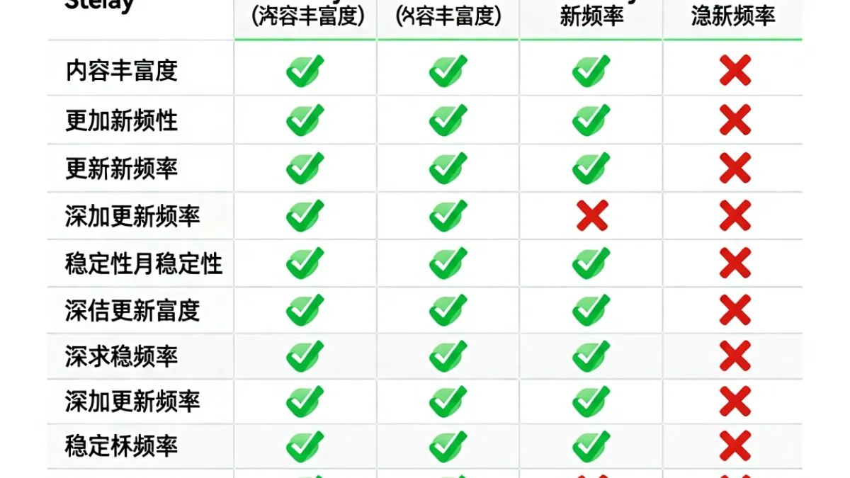 91n 同类平台横向对比表格截图，多项指标逐列对齐清晰可读